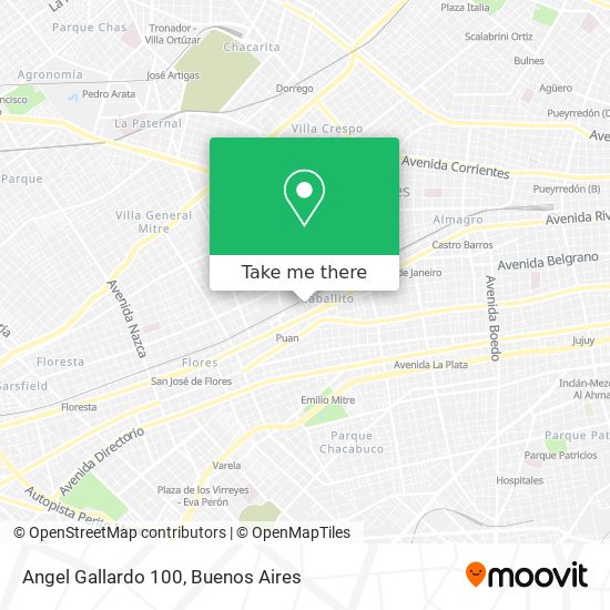 Angel Gallardo 100 map