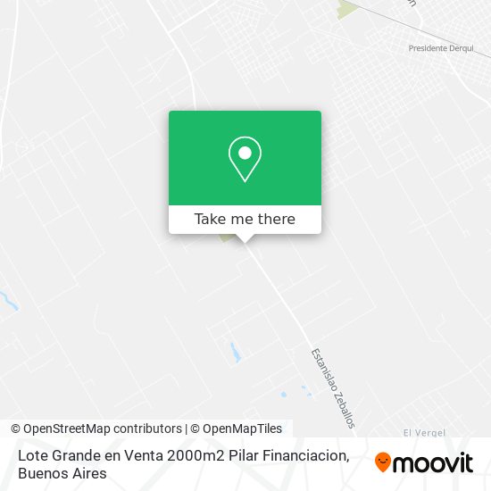 Lote Grande en Venta 2000m2 Pilar Financiacion map