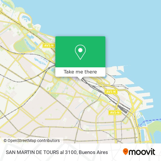 Mapa de SAN MARTIN DE TOURS al 3100
