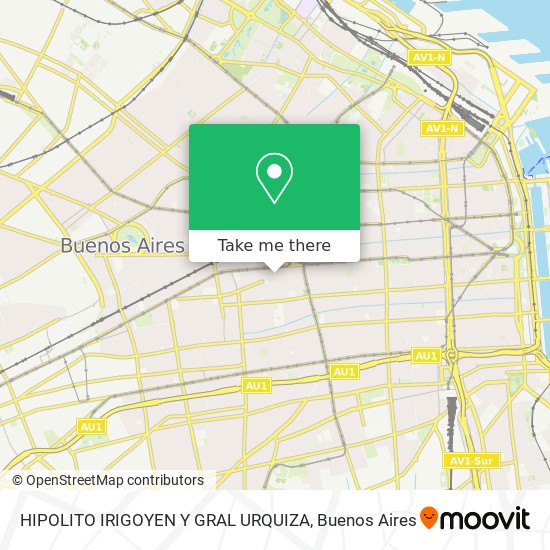 Mapa de HIPOLITO IRIGOYEN Y GRAL URQUIZA