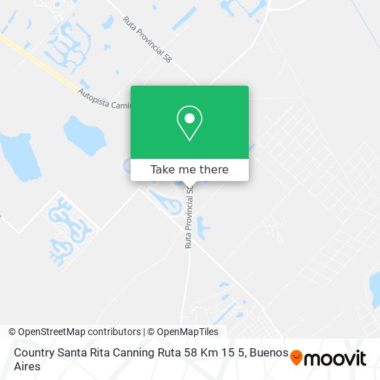 Country Santa Rita   Canning Ruta 58 Km 15 5 map