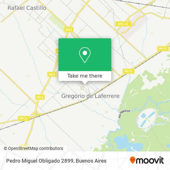 Pedro Miguel Obligado 2899 map