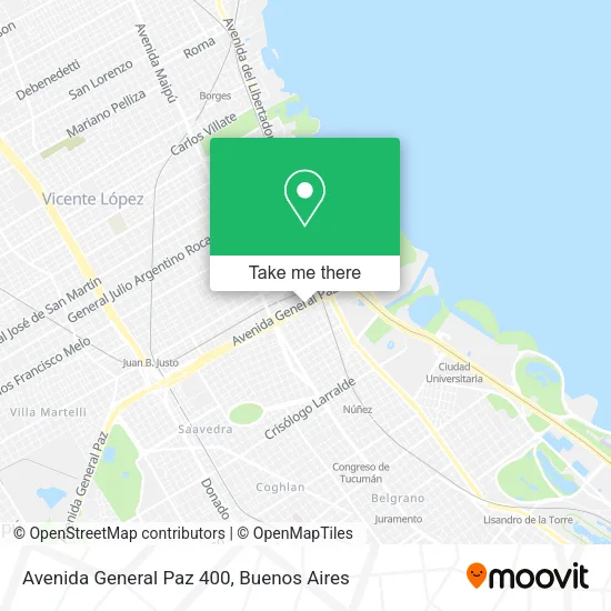 Avenida General Paz 400 map