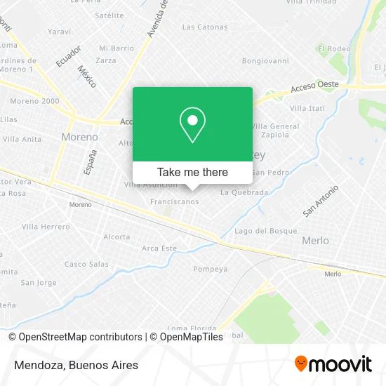 Mendoza map
