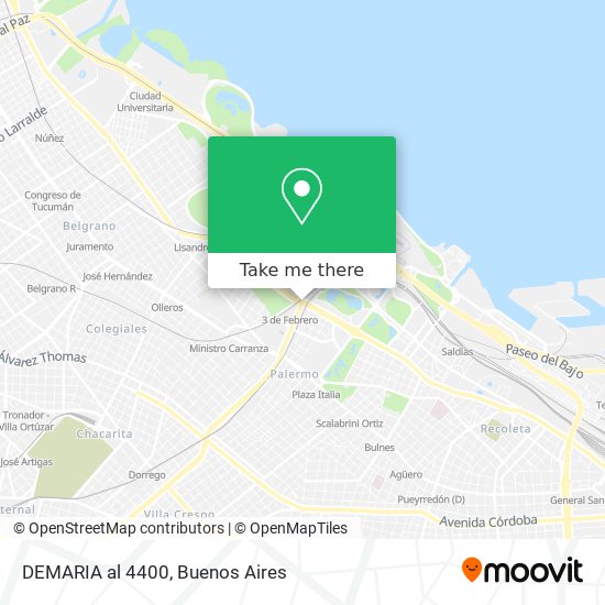 Mapa de DEMARIA  al 4400