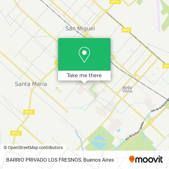 Mapa de BARRIO PRIVADO LOS FRESNOS