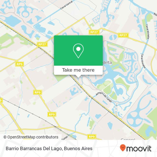 Mapa de Barrio Barrancas Del Lago