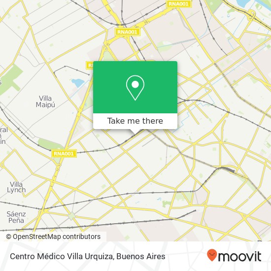 Centro Médico Villa Urquiza map