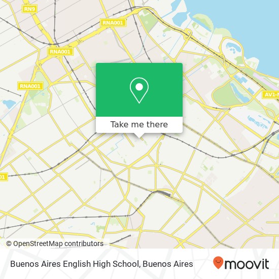 Buenos Aires English High School map