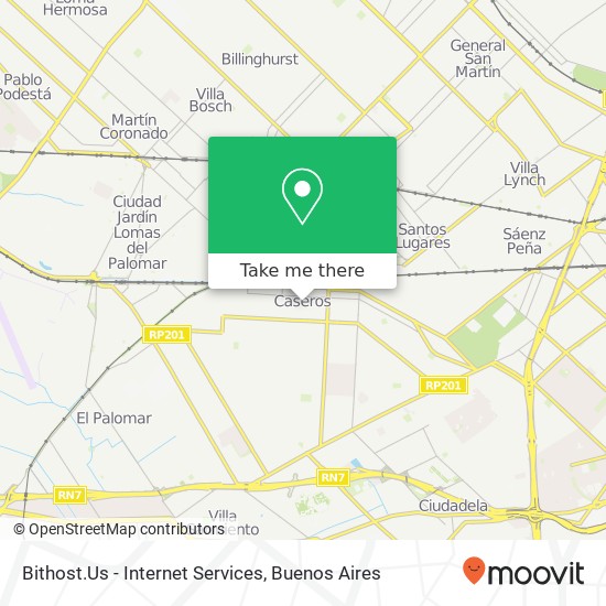 Bithost.Us - Internet Services map