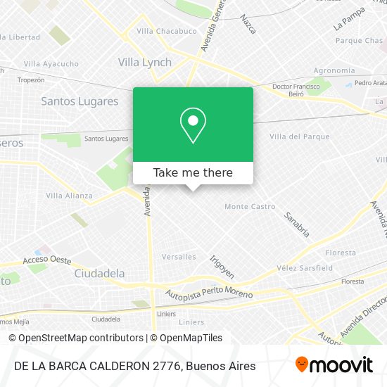 Mapa de DE LA BARCA  CALDERON 2776