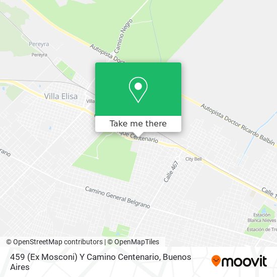459 (Ex Mosconi) Y Camino Centenario map