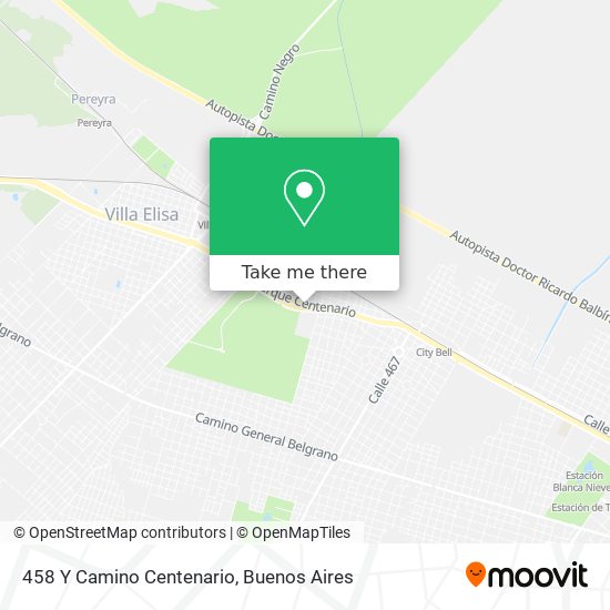 458 Y Camino Centenario map
