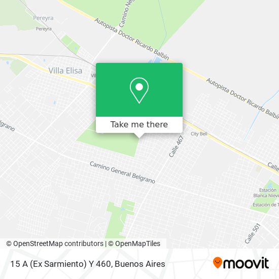 Mapa de 15 A (Ex Sarmiento) Y 460
