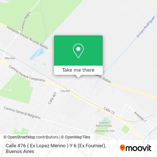 Calle 476 ( Ex Lopez Merino ) Y 6 (Ex Fournier) map