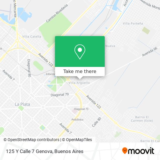 Mapa de 125 Y Calle 7 Genova