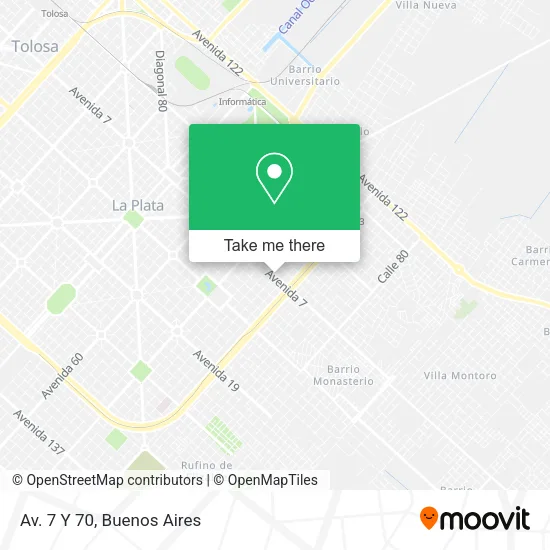 Mapa de Av. 7 Y 70