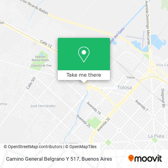 Camino General Belgrano Y 517 map