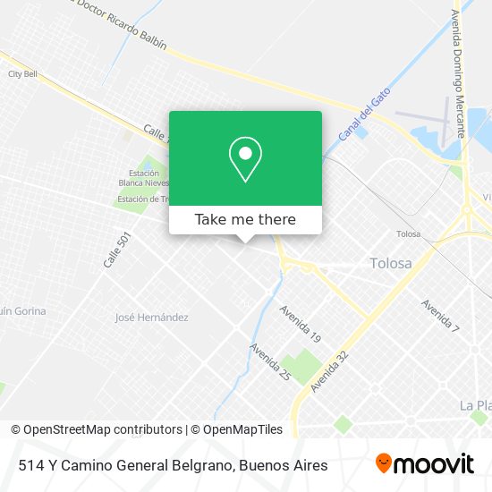 514 Y Camino General Belgrano map