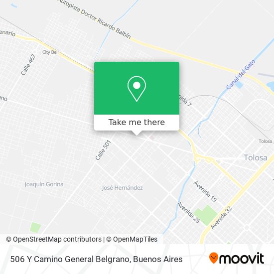 506 Y Camino General Belgrano map