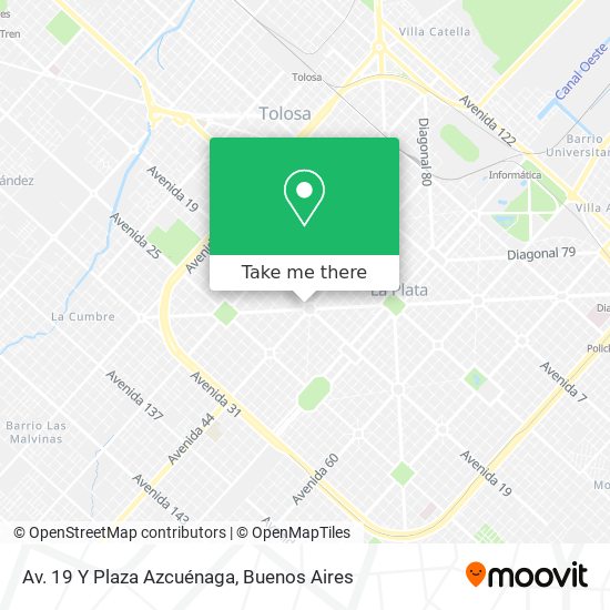 Av. 19 Y Plaza Azcuénaga map