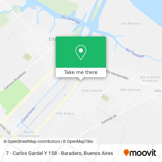 Mapa de 7 - Carlos Gardel Y 158 - Baradero