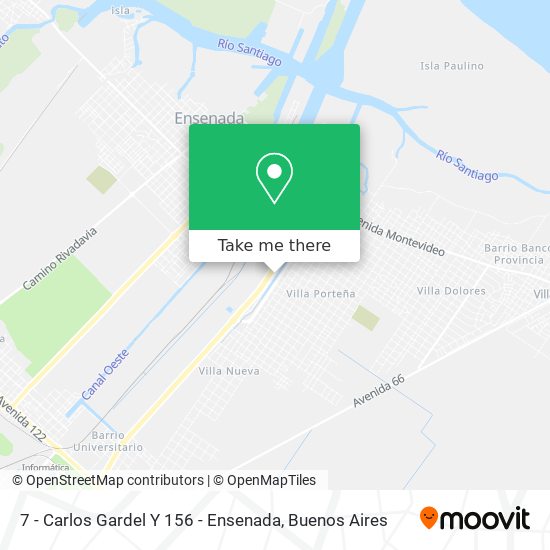 7 - Carlos Gardel Y 156 - Ensenada map