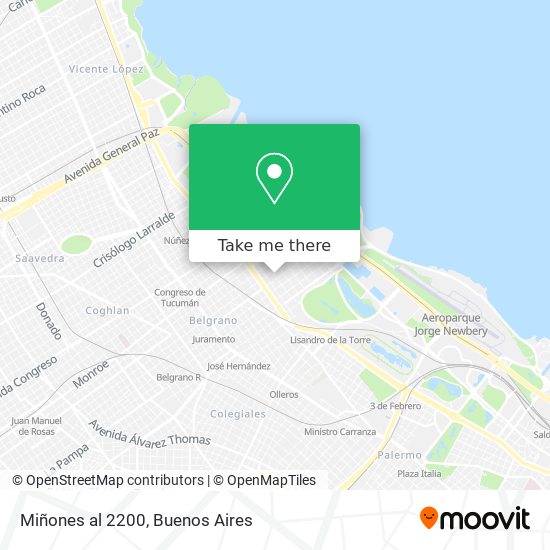 Mapa de Miñones  al 2200