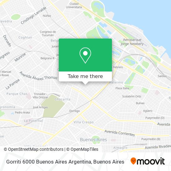 Gorriti 6000  Buenos Aires  Argentina map