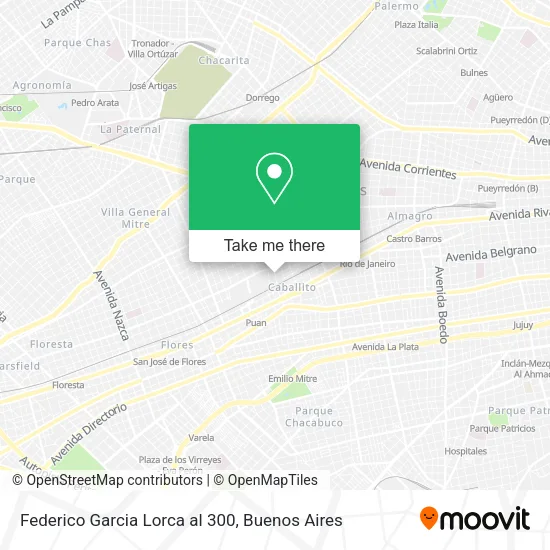 Mapa de Federico Garcia Lorca al 300