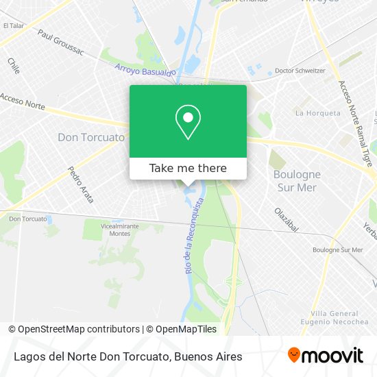 Lagos del Norte Don Torcuato map