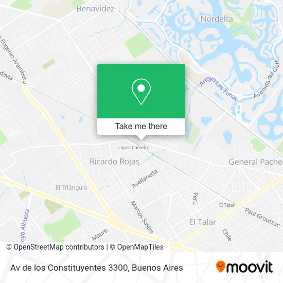 Av  de los Constituyentes 3300 map