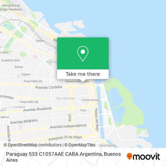 Paraguay 533  C1057AAE CABA  Argentina map