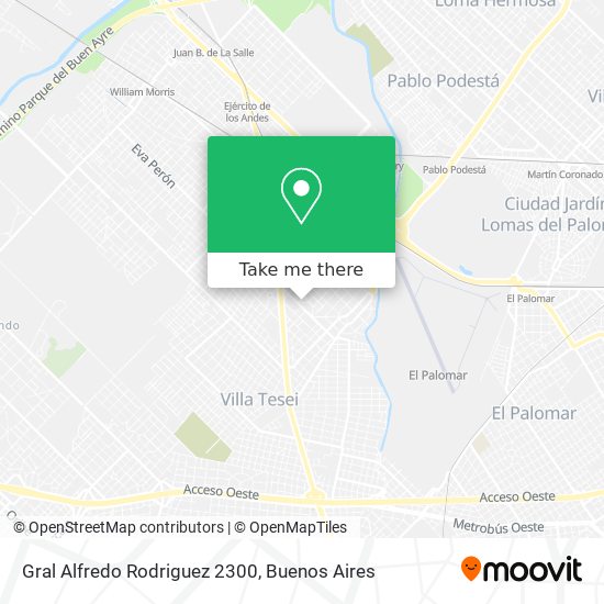 Gral Alfredo Rodriguez 2300 map