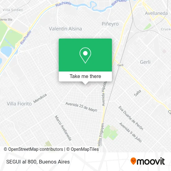 SEGUI al 800 map