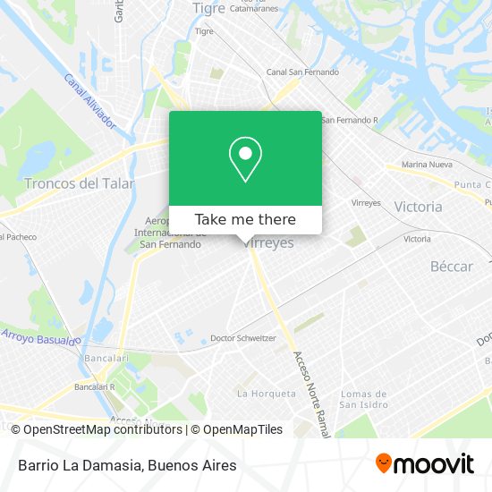 Barrio La Damasia map