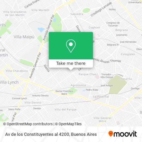 Av  de los Constituyentes al 4200 map