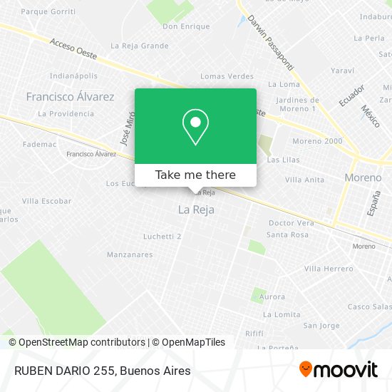 Mapa de RUBEN DARIO 255