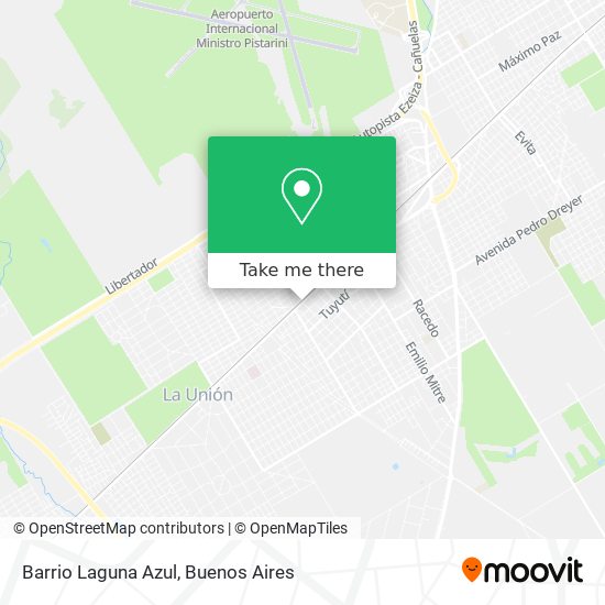 Mapa de Barrio Laguna Azul