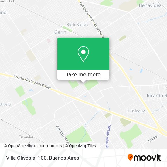 Mapa de Villa Olivos  al 100