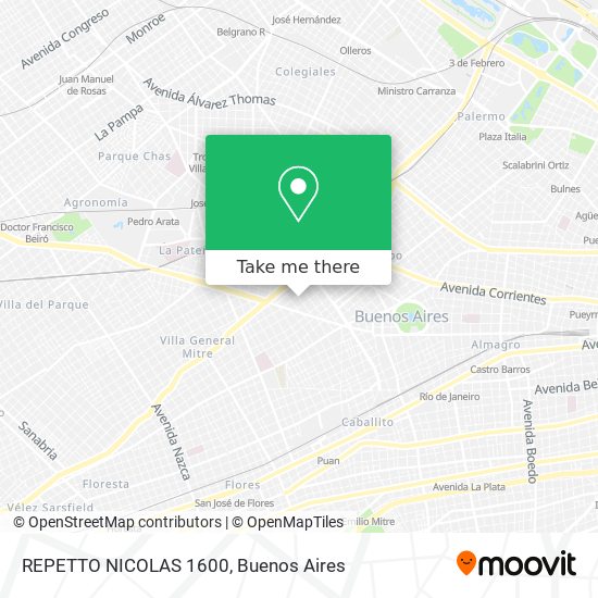 REPETTO NICOLAS 1600 map