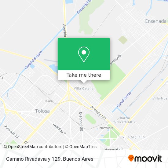 Camino Rivadavia y 129 map