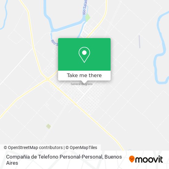 Mapa de Compañía de Telefono Personal-Personal