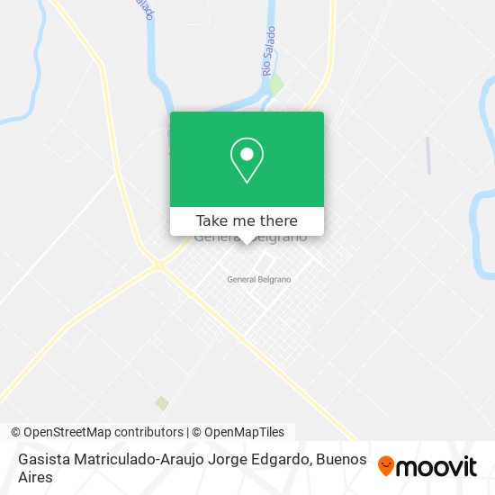Mapa de Gasista Matriculado-Araujo Jorge Edgardo