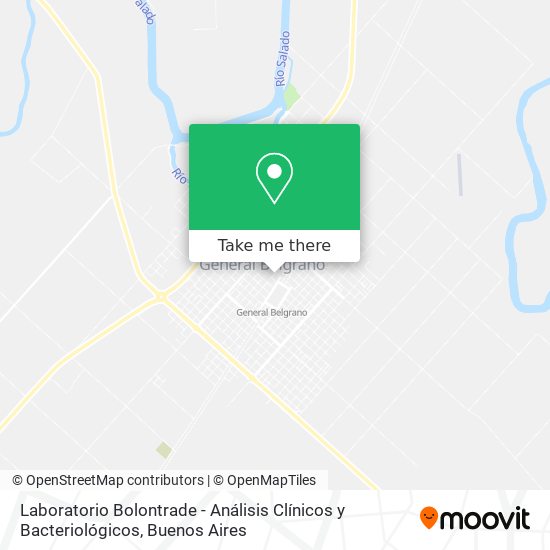 Mapa de Laboratorio Bolontrade - Análisis Clínicos y Bacteriológicos