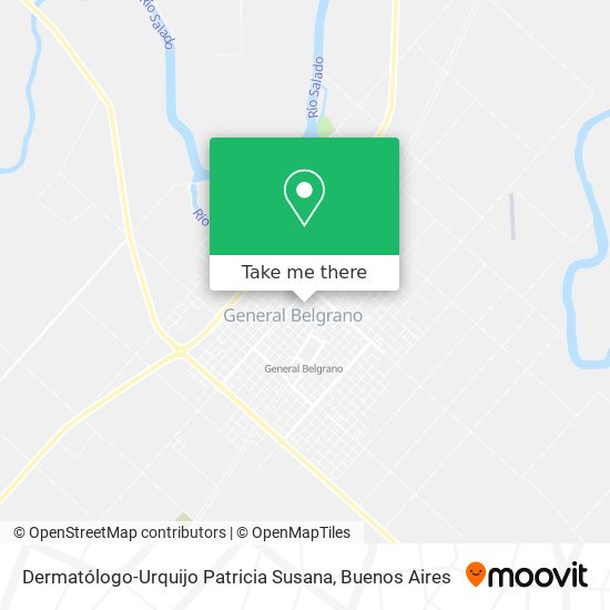 Mapa de Dermatólogo-Urquijo Patricia Susana