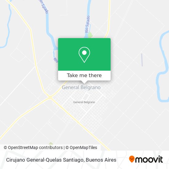 Cirujano General-Quelas Santiago map