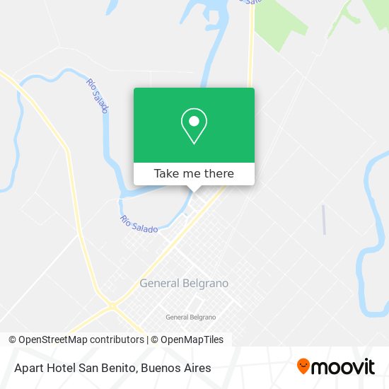 Apart Hotel San Benito map