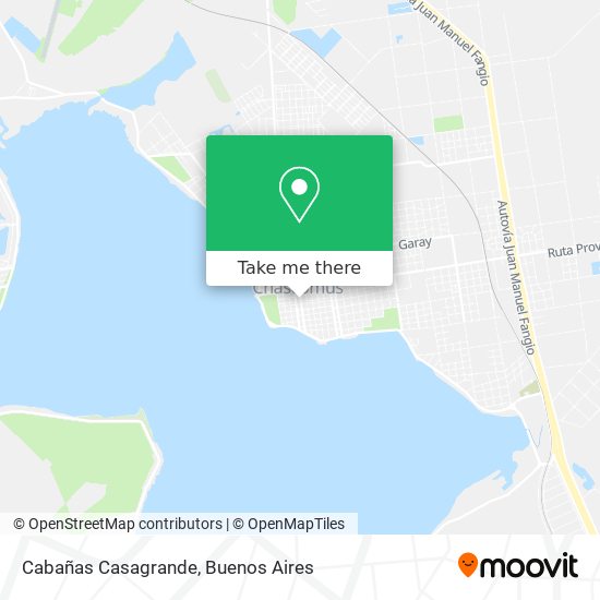 Cabañas Casagrande map