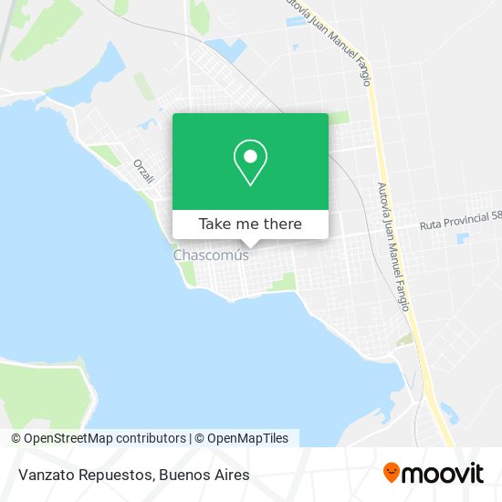 Vanzato Repuestos map